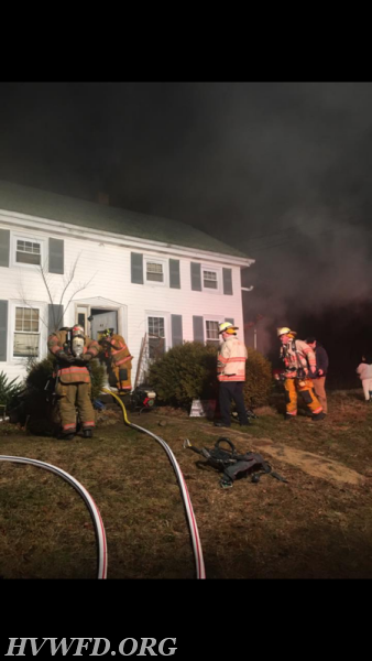 Palmer Circle Basement Fire 1/19/17
Left to Right FF Tretton, LT. Day, Chief Lee, Deputy Chief D. Caswell, FF Richardson 